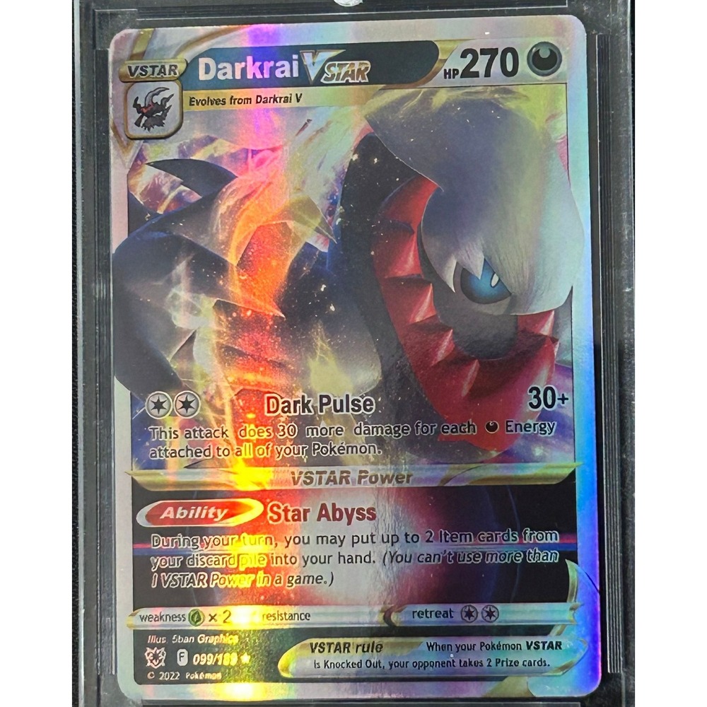 Pokemon Card Darkrai VSTAR 099/189 VSTAR Power Dark Pulse HP270